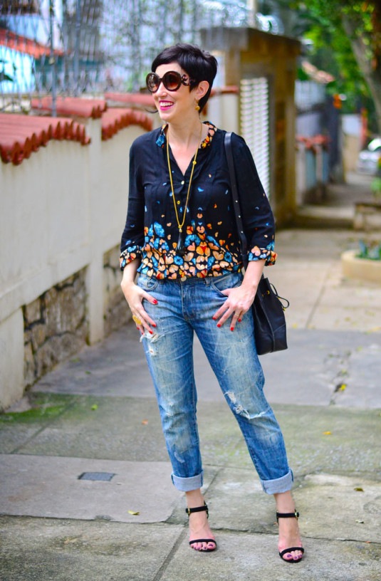 camisa Farm | Calça C&A | Sandália C&A | Bolsa Adô